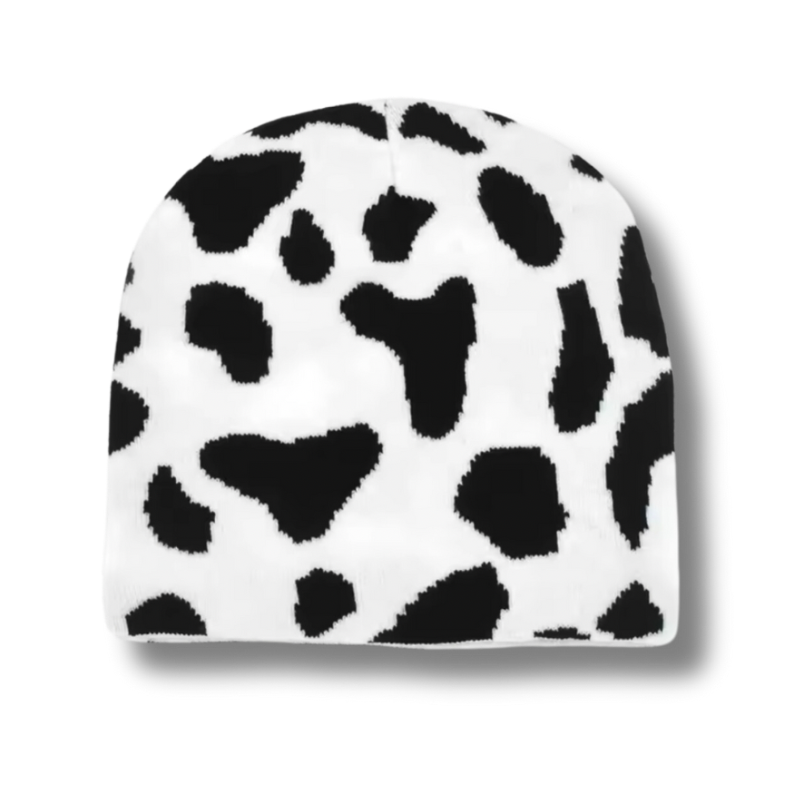 Cow Print Beanie