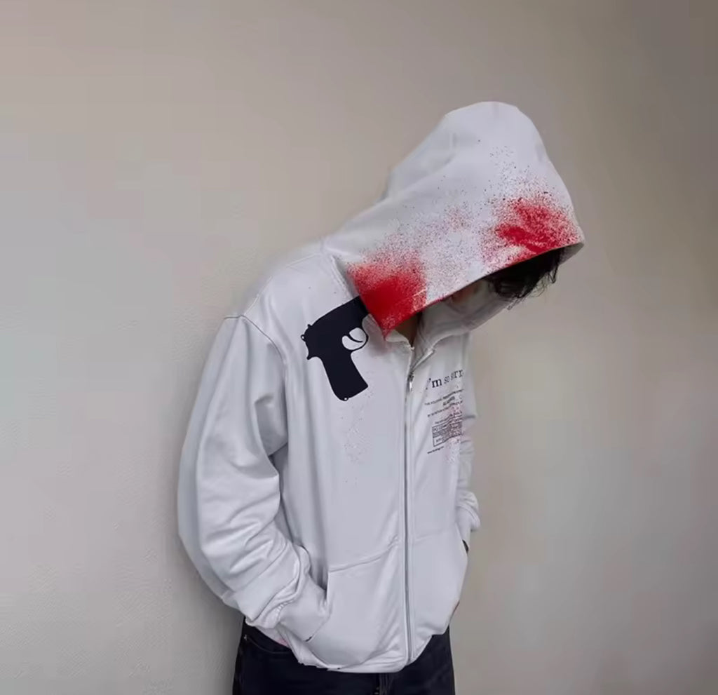 Headshot Zip Up Hoodie