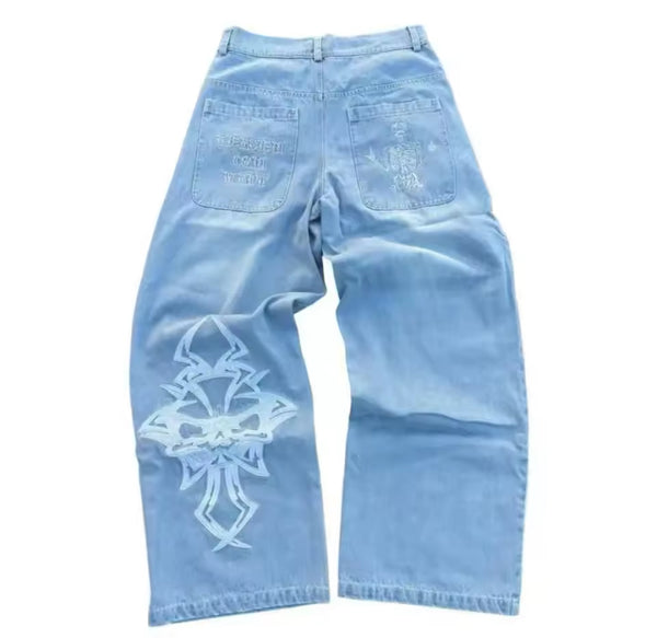 Blue skeleton Jeans