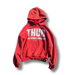 Red Thug Graphic Hoodie