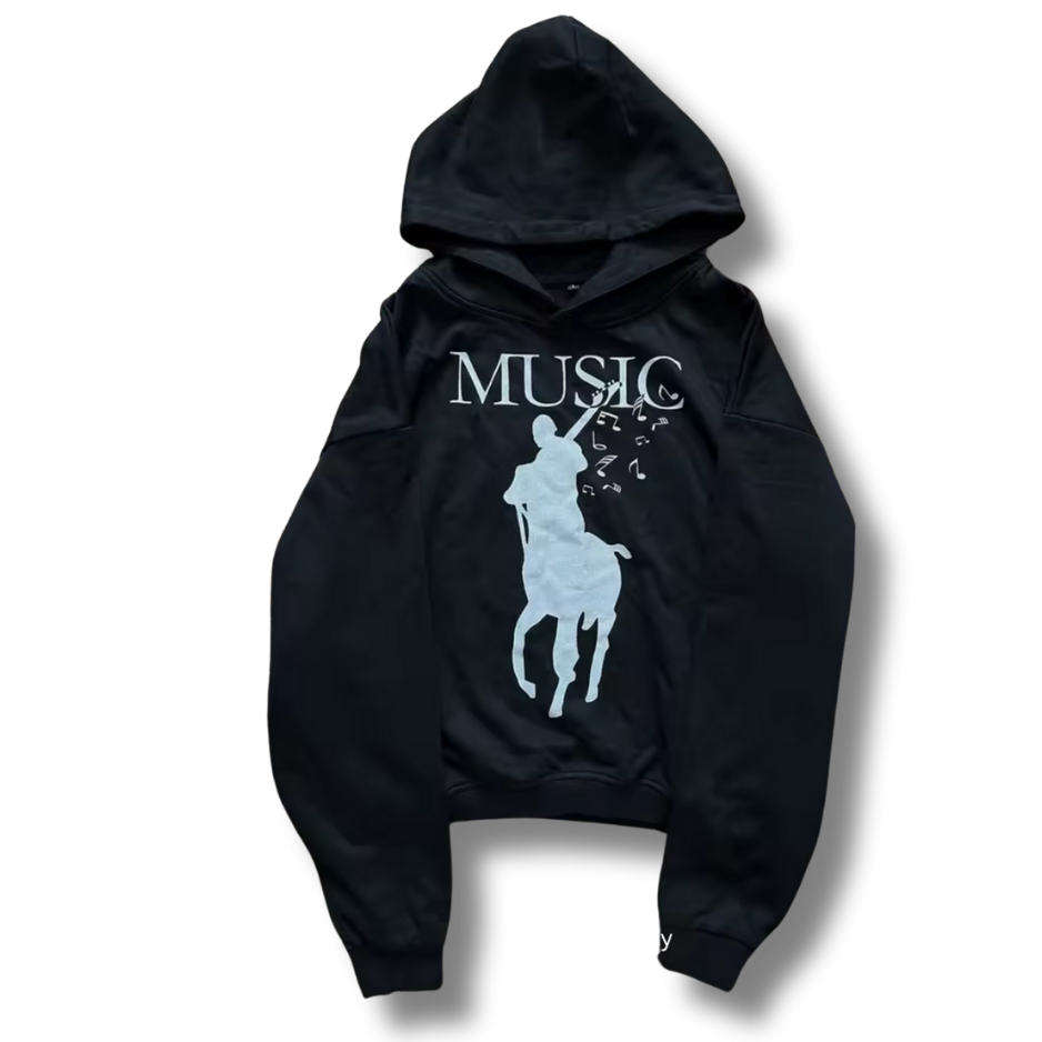 Music Black Hoodie