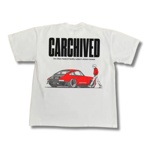 Red Drift Car Graphic Tee