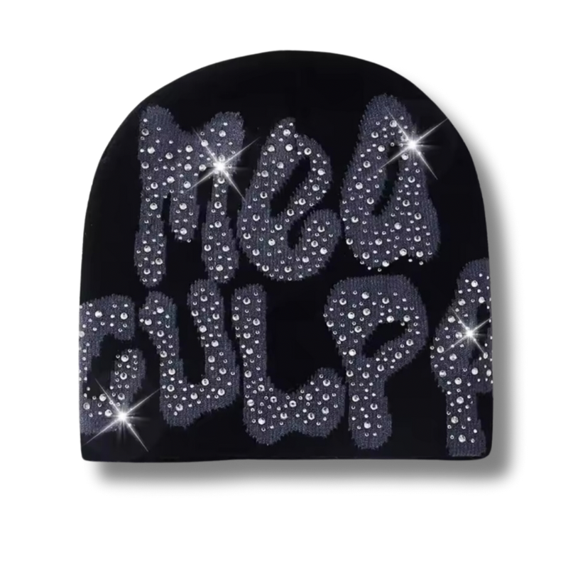 Mea Culpa Rhinestone Beanie