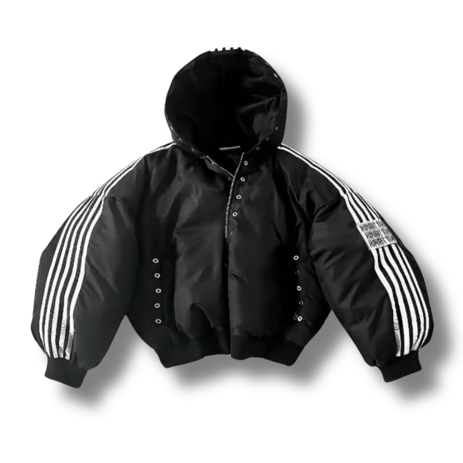 Stripped Premium Hooded Jacket