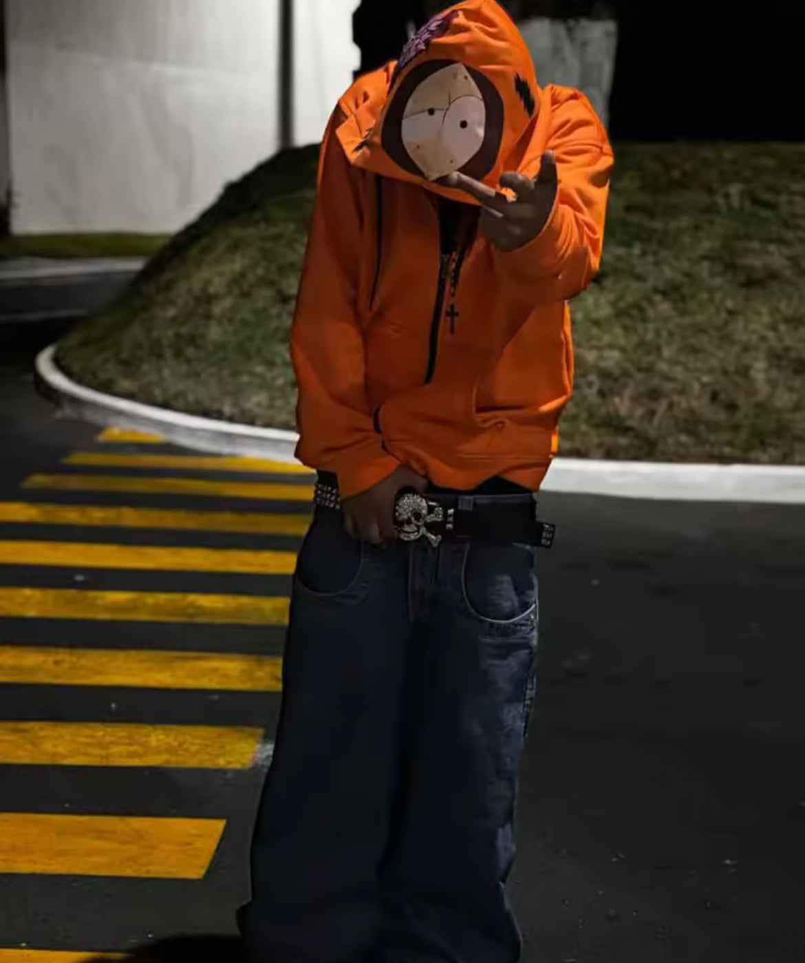 Kenny Cartoon Zip Up Hoodie