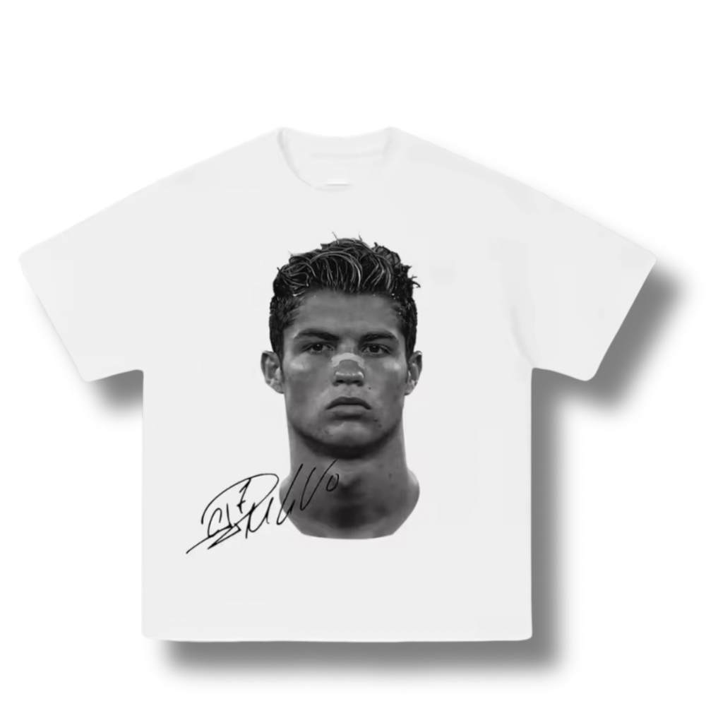 Cristiano Ronaldo Graphic White Tee