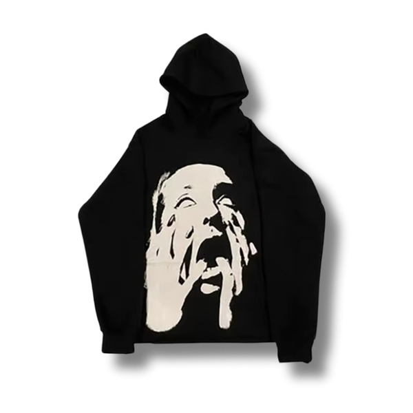 Face Melt Graphic Hoodie