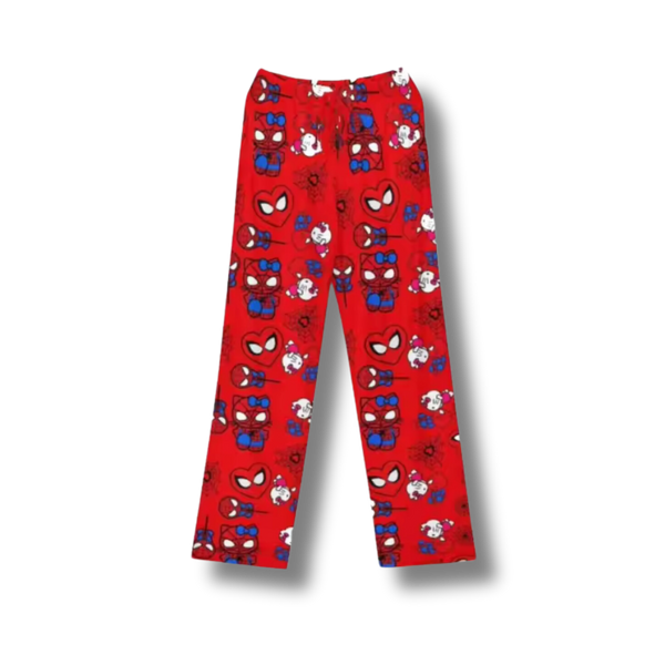 Red Hello Kitty SpiderMan PJ Bottoms