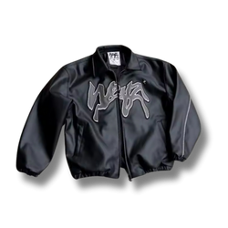 Premium wavy bomber zip up