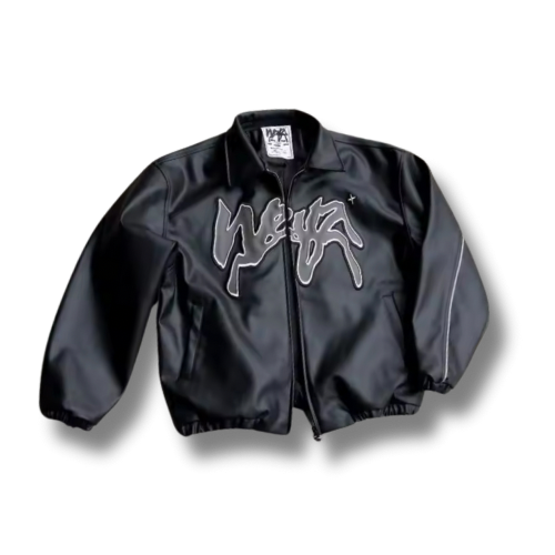 Premium wavy bomber zip up