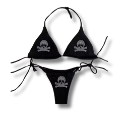 Skull Rhinestone Bikini