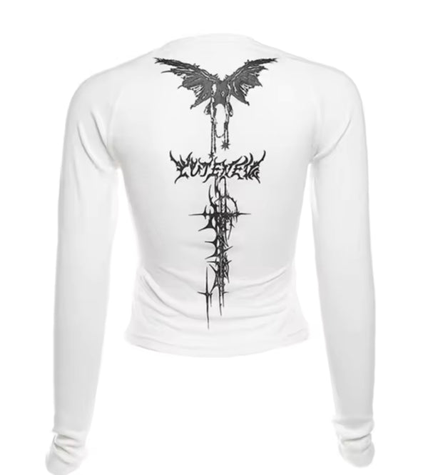 Flying Thorns Long Sleeve Crop Top