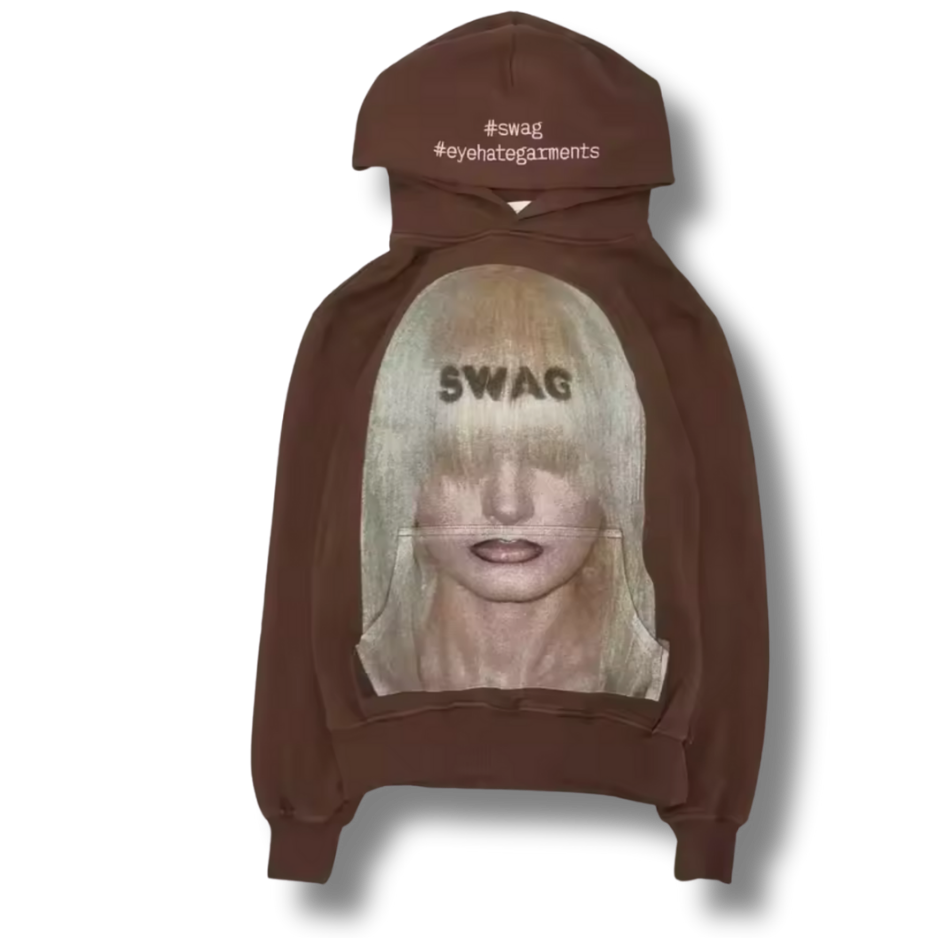 #Swag Brown Hoodie