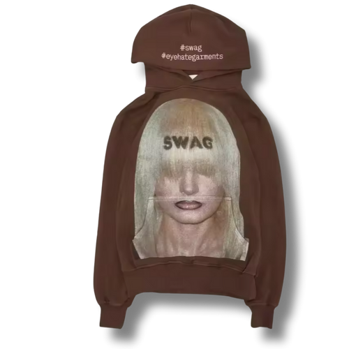 #Swag Brown Hoodie