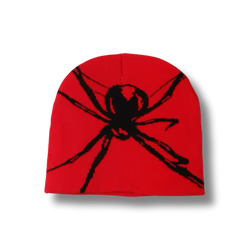 Spider Beanie Red