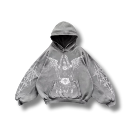 The Holy Spirit Grey Graphic Hoodie