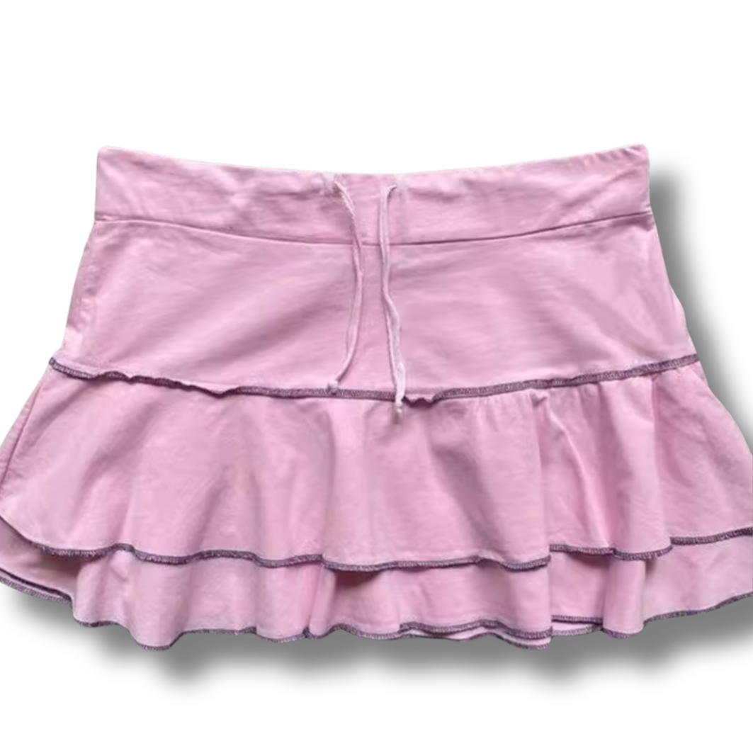 Ruffle Pink Skirt