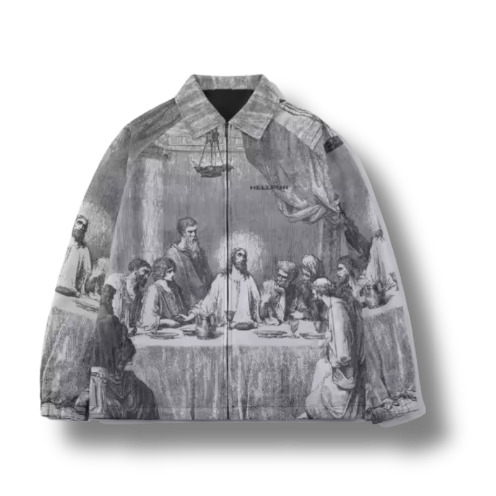 The Last Supper Workwear Grey Jacket