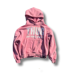 Pink Thug Graphic Hoodie