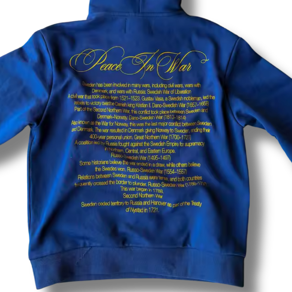 Sweden Peace In War Hoodie