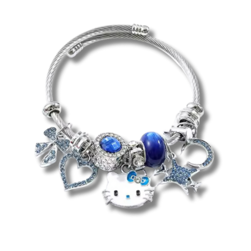 Blue Hello Kitty Charm Braclet