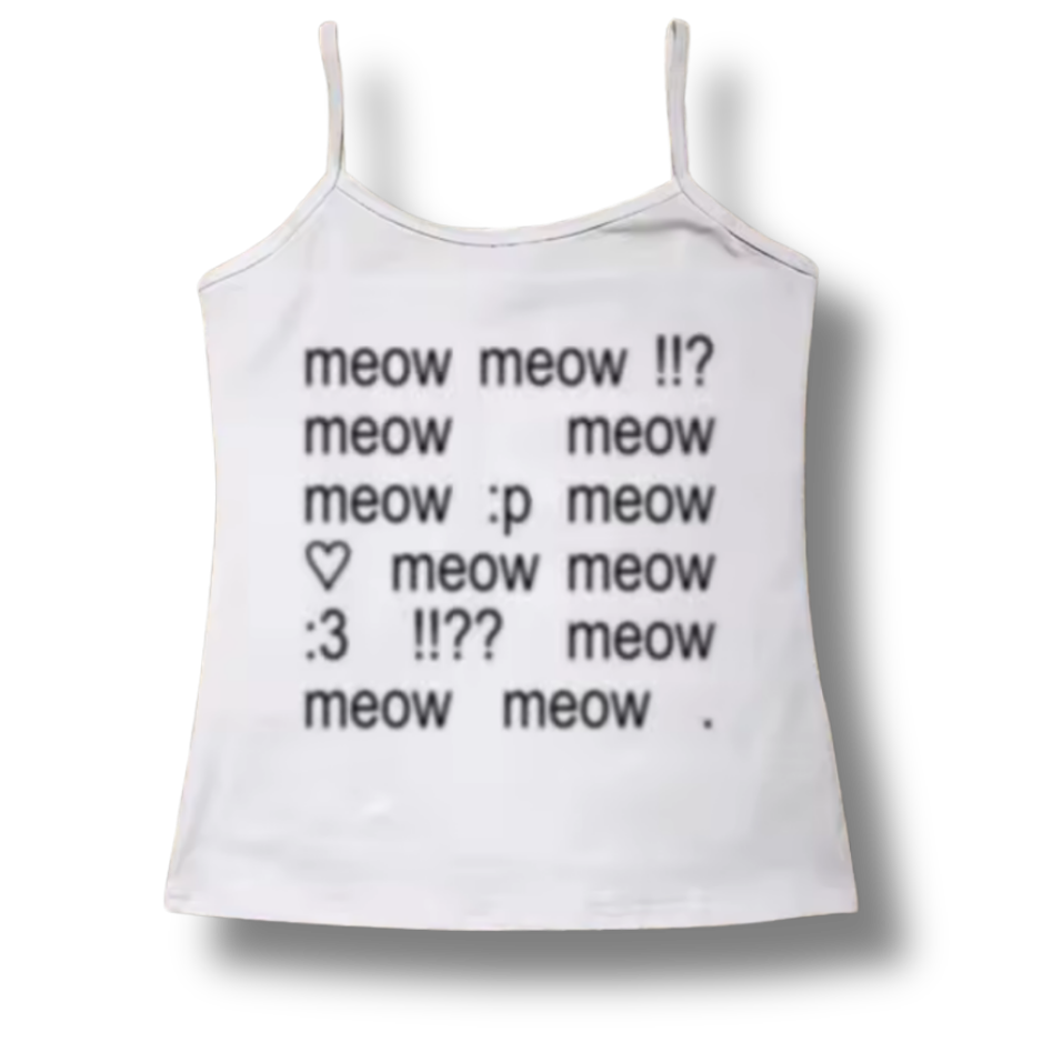Meow Crop Top