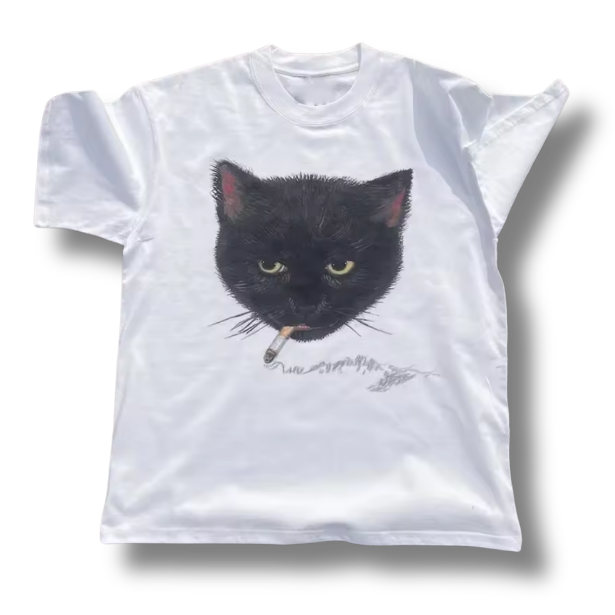 Smoking Kitty Graphic Tee