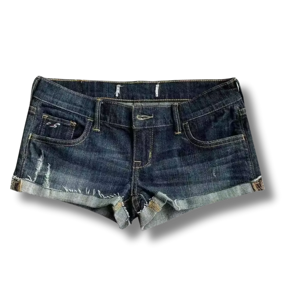 Dark Denim Short Shorts