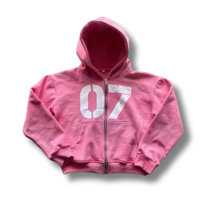 Pink 07 zip up