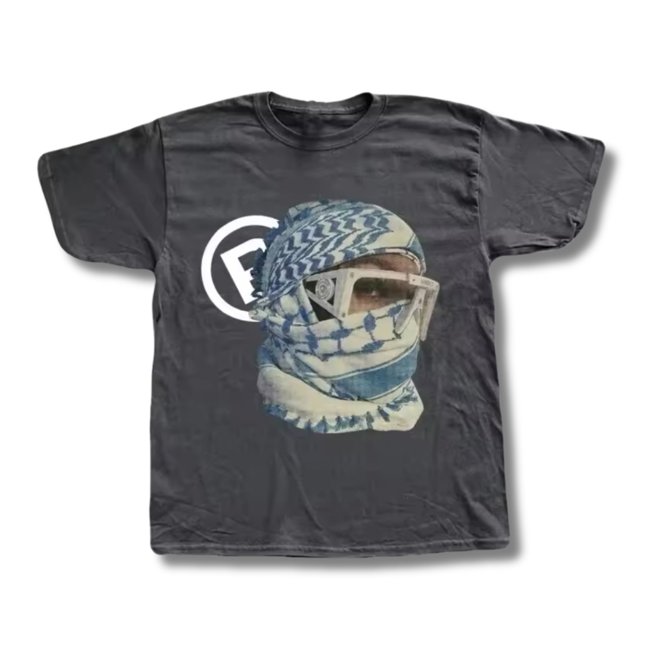 Grey Desert Mask Graphic Tee