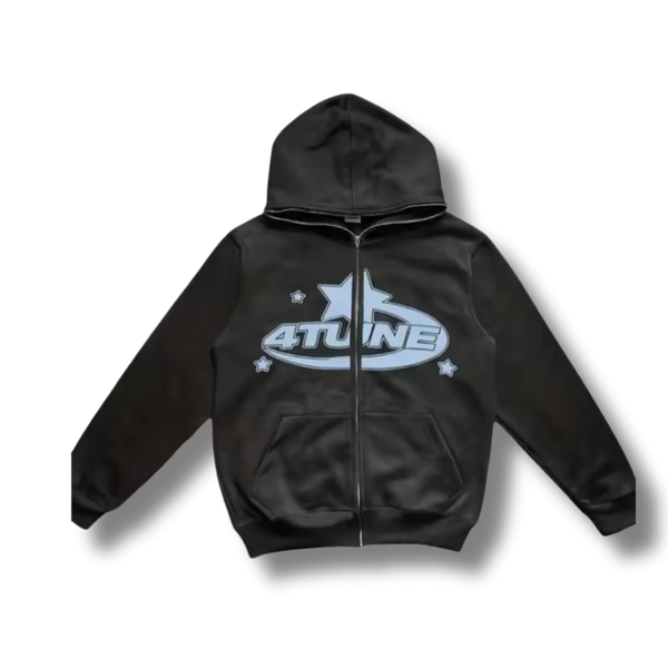 Black 4Tune Star Zip Up