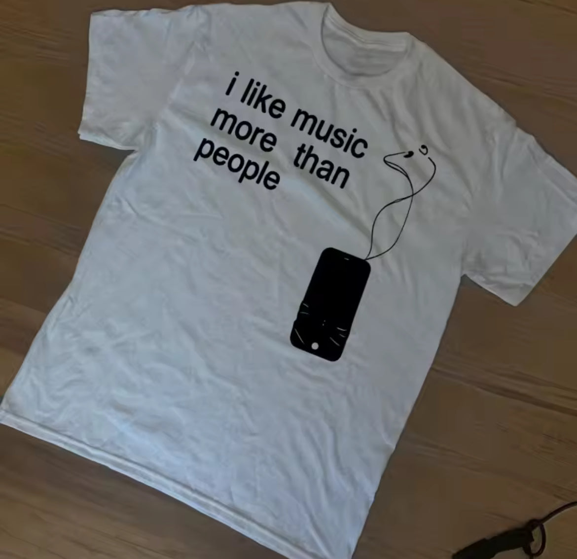 I Like Music More Than People Graphic Tee