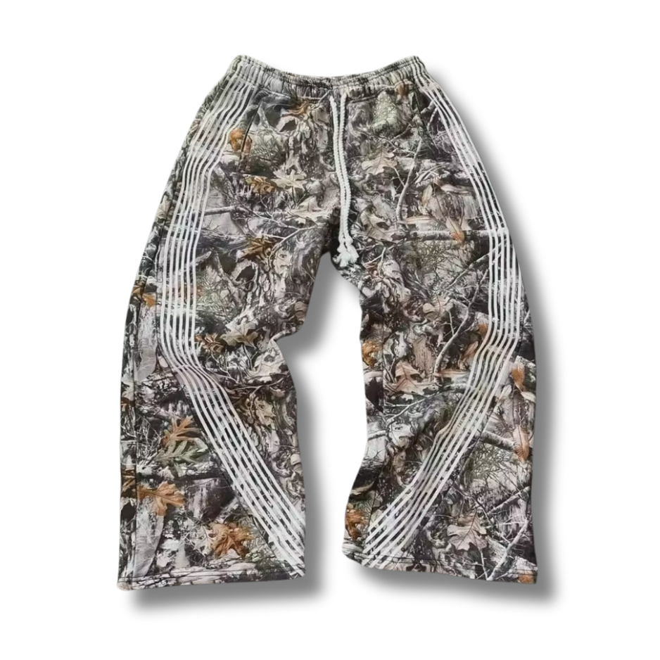 Camo White Stripe Sweatpants