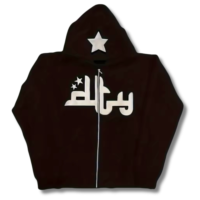 Brown Arabian zip up