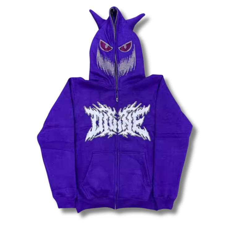 Scary Hooded Zip Up