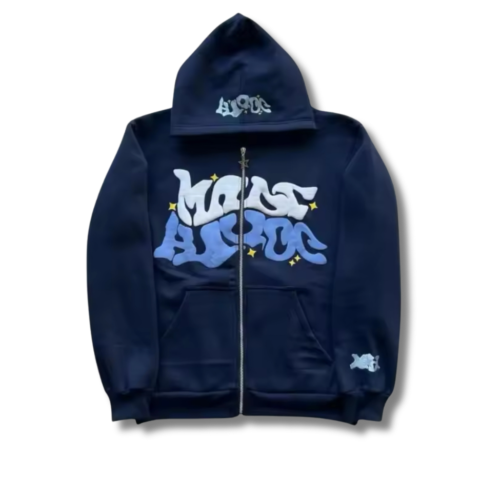 Wavy Print zip up