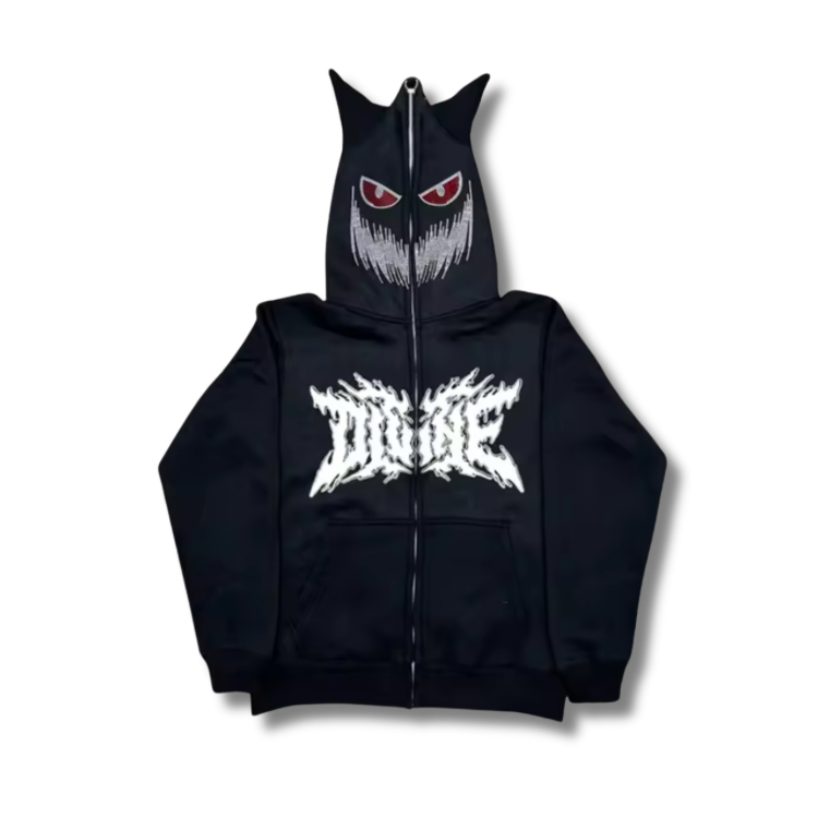 Scary Hooded Zip Up