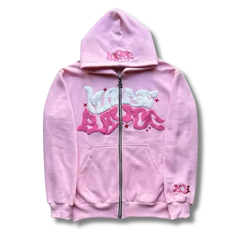 Wavy Print zip up